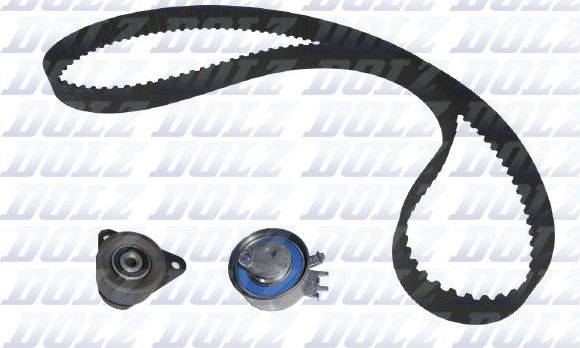 Ремень ГРМ с роликами (комплект) Dolz для Volvo V40 I 1995-2004. Артикул SKD115