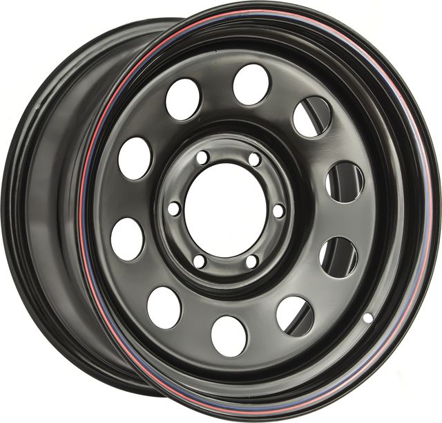 Колёсный диск OFF-ROAD Wheels усиленный стальной черный 6x114,3 8xR17 d66 ET-0 для Nissan Navara D40 3,0TD 2004-2015. Артикул 1780-61466BL-0