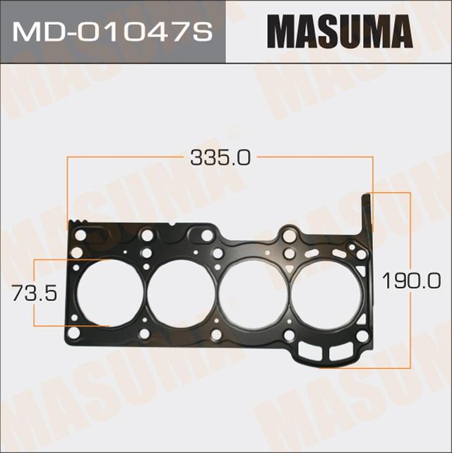 Прокладка ГБЦ Masuma для Toyota bB II 2005-2016. Артикул MD-01047S