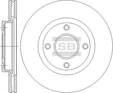 Тормозной диск Sangsin Hi-Q. Артикул SD4238