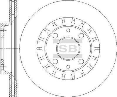 Тормозной диск Sangsin Hi-Q. Артикул SD5803
