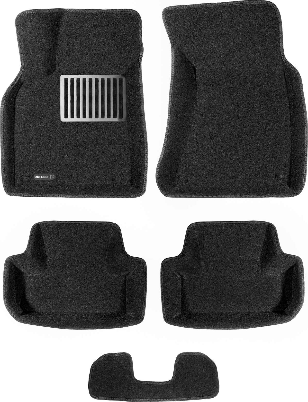 Коврики текстильные Euromat 3D Lux для салона Audi Q5 I 2008-2016. Артикул EM3D-001104