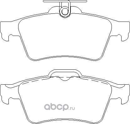 Тормозные колодки Mazda. Артикул C2Y32648ZA