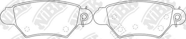 Тормозные колодки NiBK. Артикул PN0162