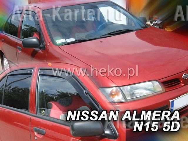 Дефлекторы Heko для окон Nissan Almera N15 седан 1995-2000. Артикул 24270