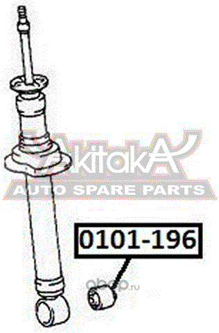 Сайлентблок заднего рычага подвески Asva. Артикул 0101-196