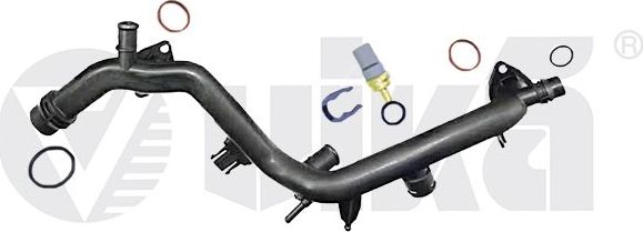 Патрубок радиатора (системы охлаждения) Vika (полимерный материал). Артикул 11211893101