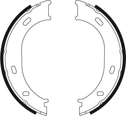 Тормозные колодки (стояночная тормозная система) TRW. Артикул GS8433