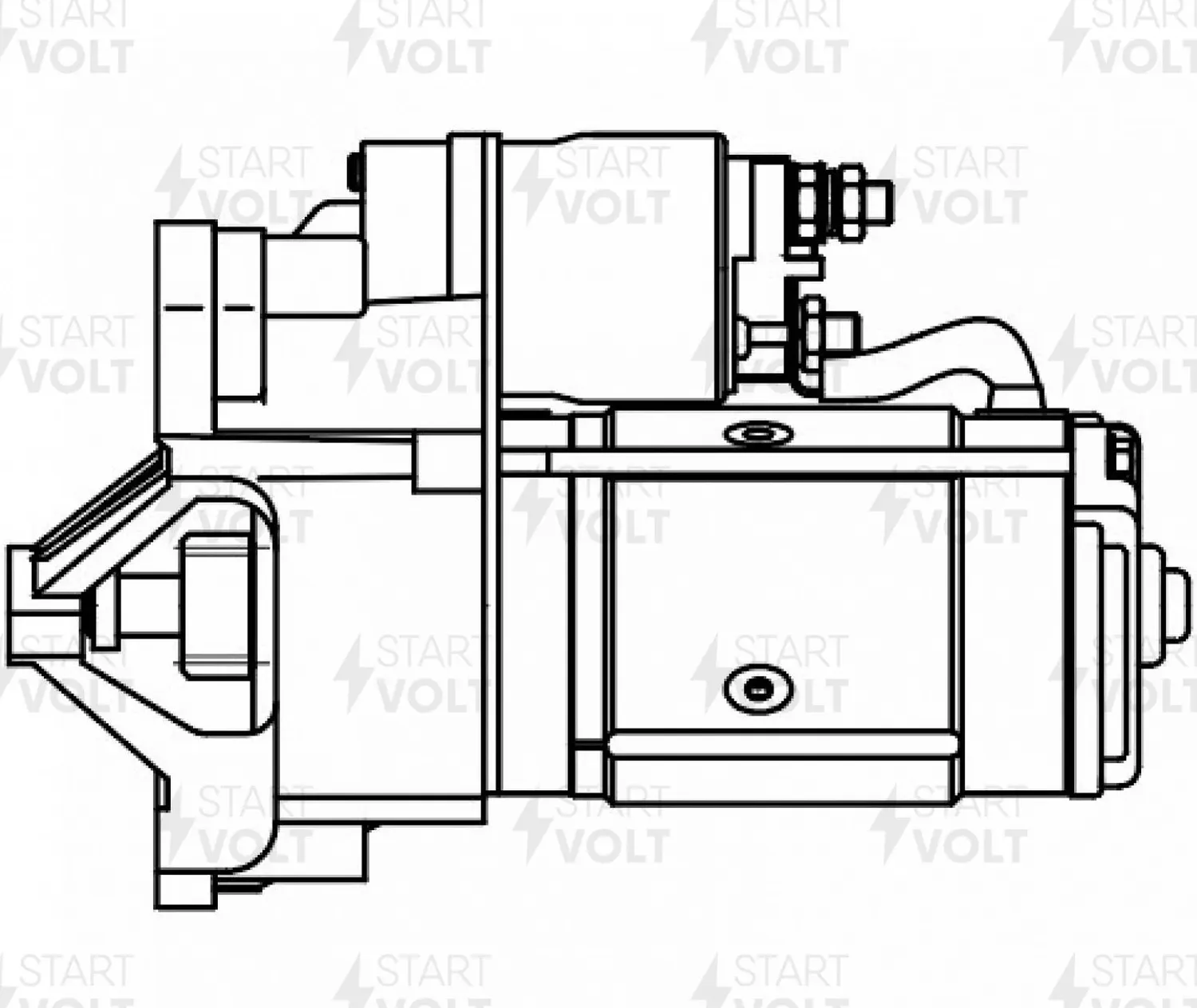 Стартер PEUGEOT TRAVELLER (16-)/CITROEN SPACETOURER (16-) 2.0HDI AT 2,5кВт (Startvolt). Артикул LSt 2003