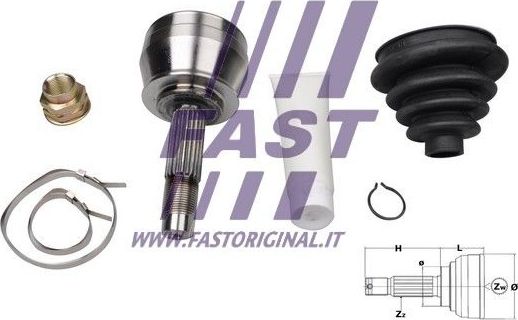 Шрус наружный (граната) Fast. Артикул FT25076K