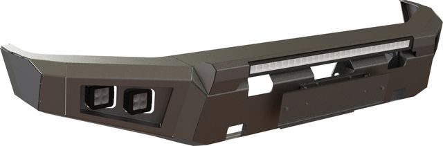 Бампер силовой STC тип Revo передний для Toyota Tundra II рестайлинг 2013-2021 с защитной дугой с противотуманными и балкой дальнего света. Артикул STC-TT13-BFR-C1-L1L4