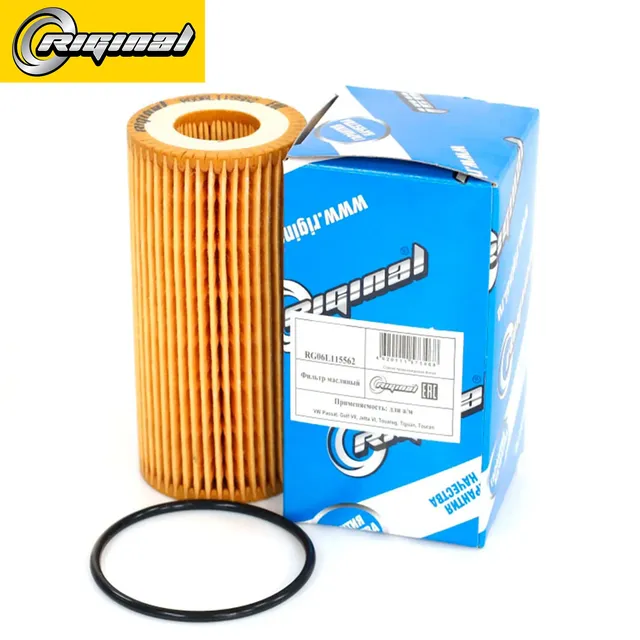 Фильтр масляный для а/м VW Passat, Golf VII, Jetta VI, Touareg, Tiguan, Touran R (Riginal). Артикул RG06L115562