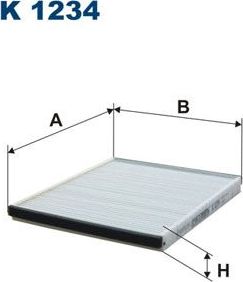 Салонный фильтр Filtron для Chevrolet Aveo I 2005-2012. Артикул K 1234