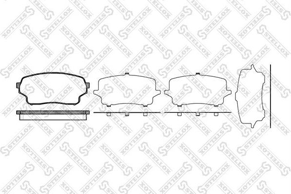 Тормозные колодки Stellox. Артикул 1177 001B-SX
