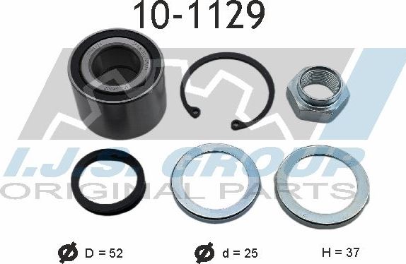 Ступичный подшипник (комплект) IJS Group Technology & Quality. Артикул 10-1129