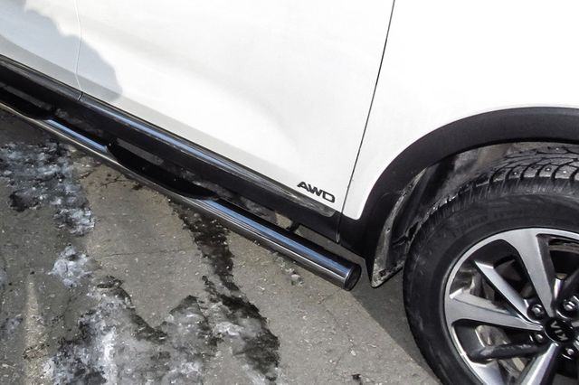 Пороги Slitkoff труба d76 с проступями для Kia Sorento III (Prime) рестайлинг 2017-2020. Артикул KS17-003