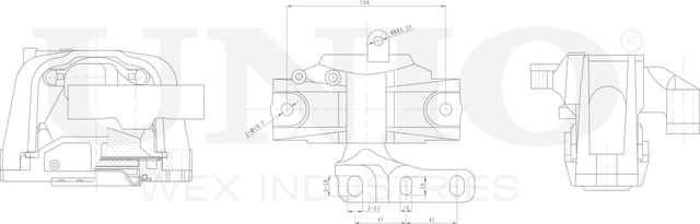 Опора двигателя (Unio). Артикул RMP-15015