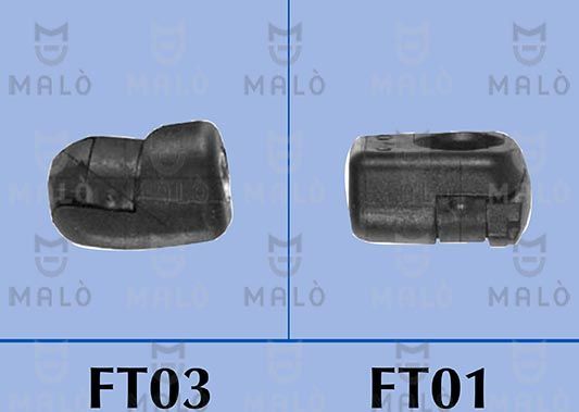 Амортизатор (упор) багажника Malò правый/левый для SEAT Toledo III 2004-2009. Артикул 127456
