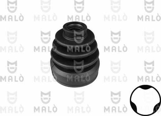 Пыльник ШРУСа внтуренний/наружный Malò (резина). Артикул 147811