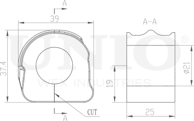 Втулка стабилизатора (Unio). Артикул RMP-10032