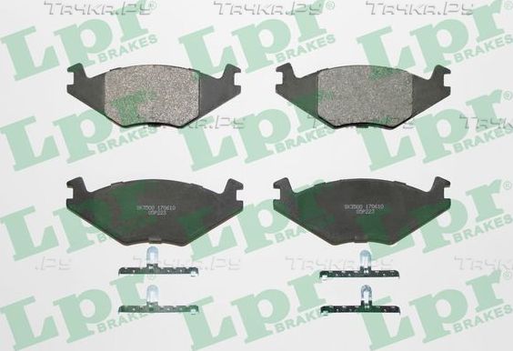 Тормозные колодки LPR передние для Volkswagen Derby II 1981-1984. Артикул 05P223