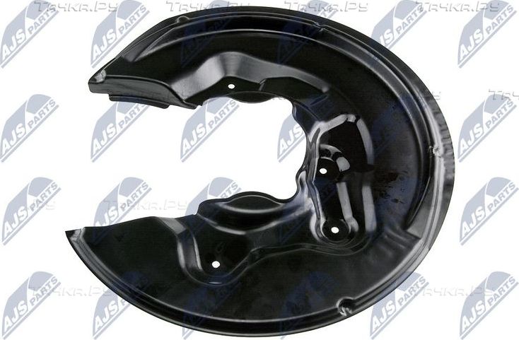 Кожух (щиток) тормозного диска NTY задний левый для Volkswagen Passat B7 2010-2015. Артикул HTO-VW-021