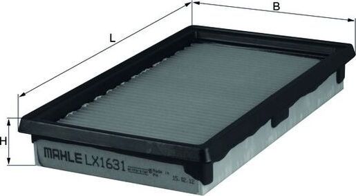 Воздушный фильтр Mahle-Knecht. Артикул LX 1631