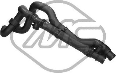 Патрубок радиатора (системы охлаждения) Metalcaucho нижний для Volkswagen Transporter T4 1998-2003. Артикул 09025