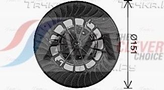 Вентилятор, мотор печки (отопителя) салона AVA передний для BMW 7 III (E38) 1994-2001. Артикул BW8613