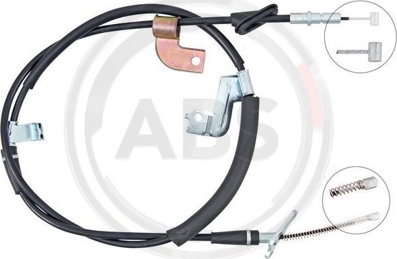 Трос ручника (тросик ручного тормоза) ABS. Артикул K14109