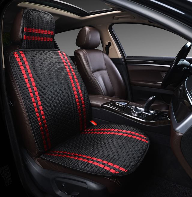 Накидка массажная PSV P2006 плетенный лен (Черный/ Красная линия). Артикул 132759