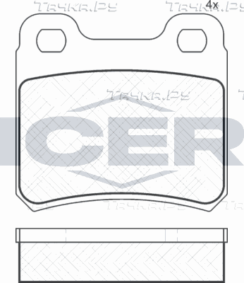 Тормозные колодки Icer для Opel Calibra 1989-1997. Артикул 181023