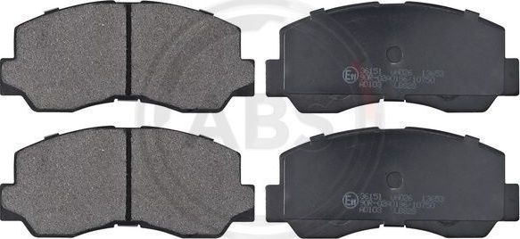 Тормозные колодки ABS передние для Toyota Celica I (A20/35) 1975-1977. Артикул 36151