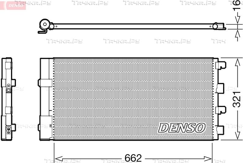 Радиатор кондиционера (конденсатор) Denso. Артикул DCN37003
