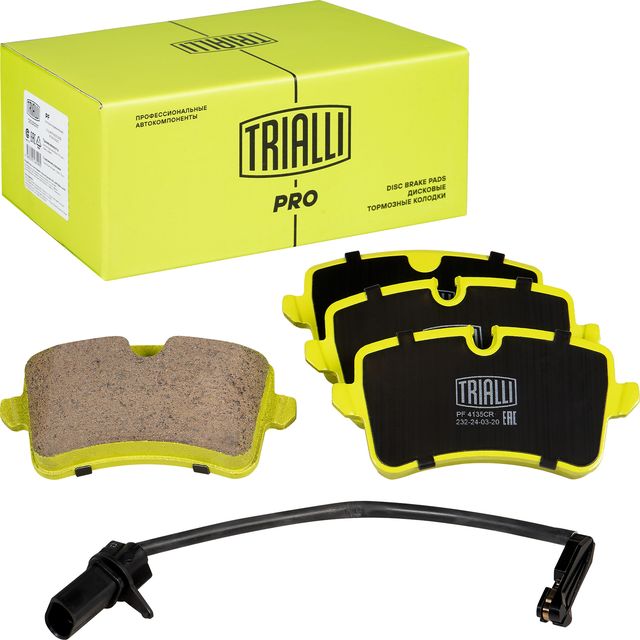Тормозные колодки Trialli (Керамика) задние для Audi A4 IV (B8) 2012-2015. Артикул PF 4135CR