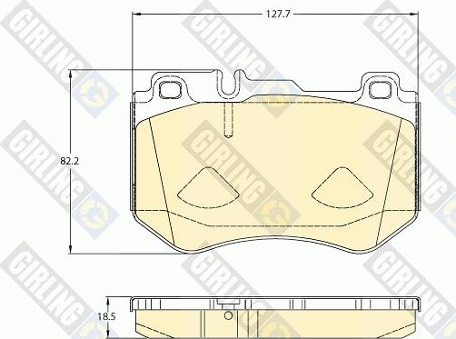 Тормозные колодки Girling. Артикул 6120785