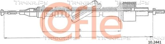 Трос сцепления Cofle для Ford Transit V 1994-2000. Артикул 92.10.2441