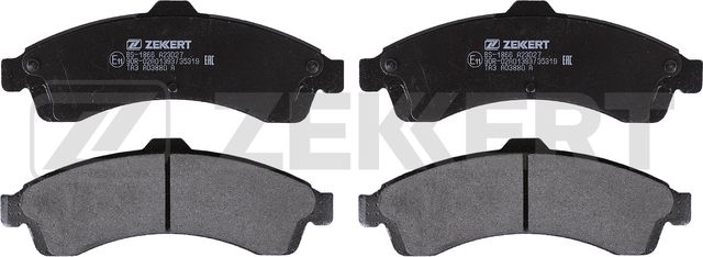 Тормозные колодки Zekkert передние для Isuzu Ascender 2003-2008. Артикул BS-1866