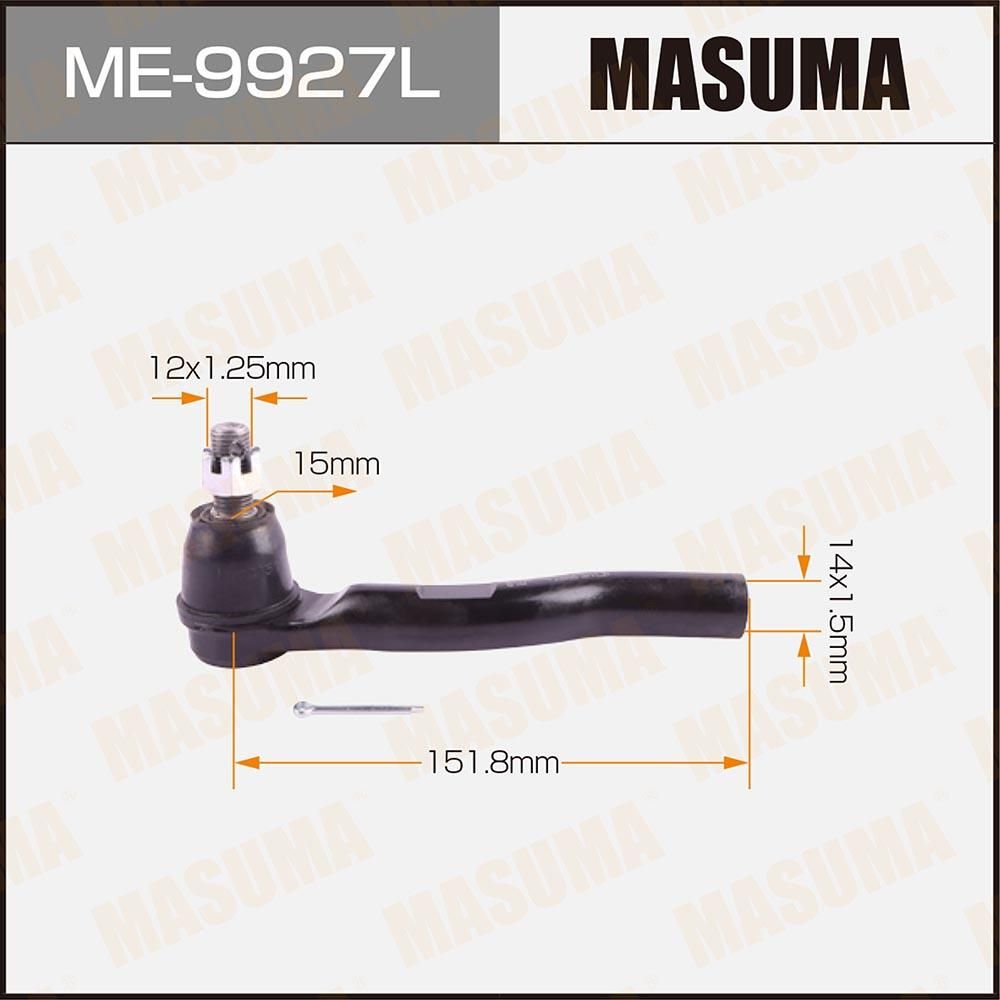 Наконечник рулевой тяги Masuma. Артикул ME-9927L