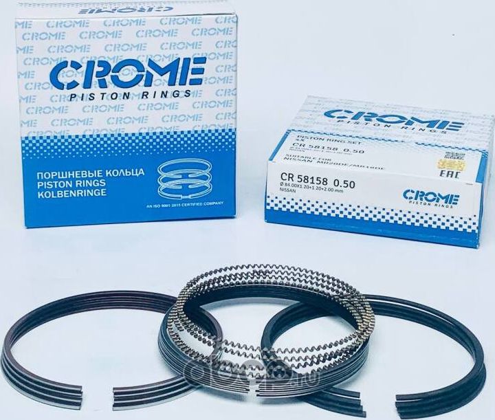 Комплект поршневых колец +050 MR20, MR18DE (Crome). Артикул CR58158050