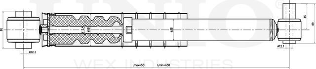 Амортизатор подвески (Unio). Артикул SAB-10654