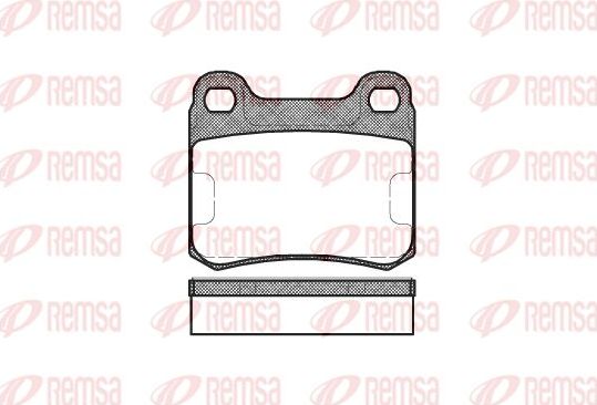 Тормозные колодки Remsa. Артикул 0157.10