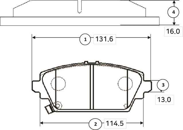 Тормозные колодки CTR. Артикул GK0379