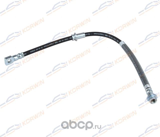 Шланг тормозной перед Mitsubishi Lancer 00 11 Mirage Dingo 98 02 (Korwin). Артикул KWDG0391