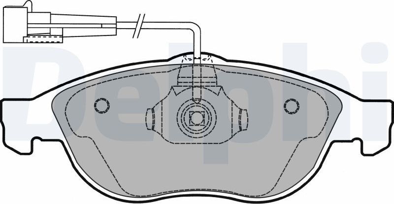 Тормозные колодки Delphi (Low-Metallic). Артикул LP1404