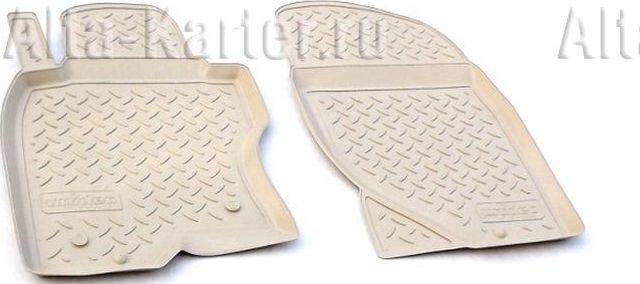 Коврики Норпласт для салона (2 передних) Nissan Qashqai +2 2007-2014. БЕЖЕВЫЕ. Артикул NPA10-C61-600Beige