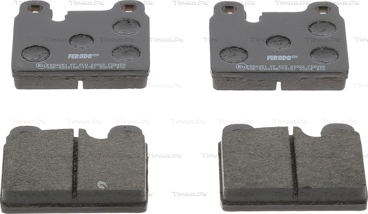 Тормозные колодки Ferodo Premier Eco Friction. Артикул FDB458