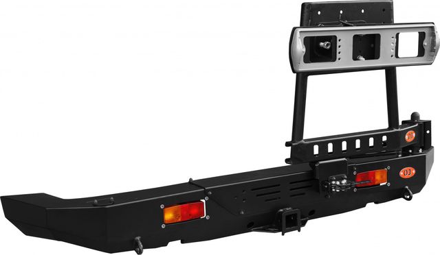 Бампер силовой OJ задний с правой универсальной калиткой для Jeep Wrangler JК 2006-2018. Артикул 03.113.04