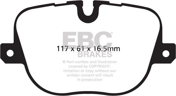 Тормозные колодки EBC Brakes. Артикул DP42068R