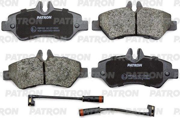 Тормозные колодки Patron. Артикул PBP022